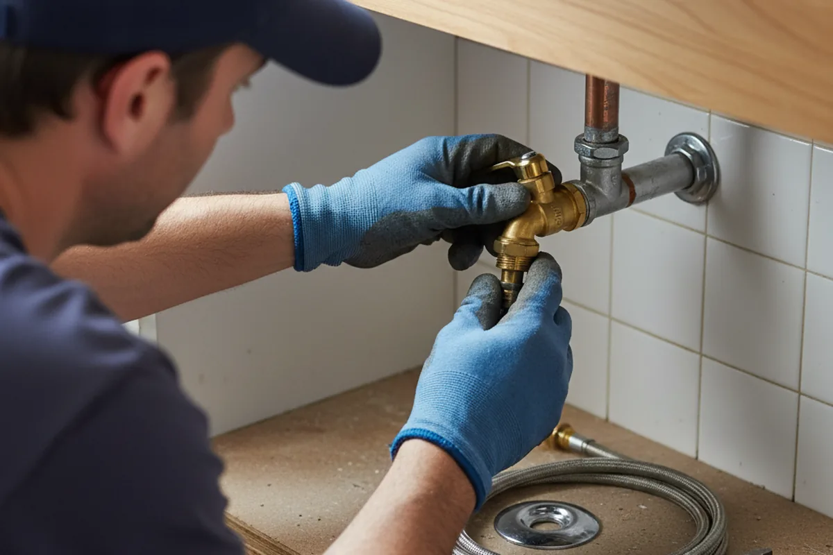 Shutoff valve and fitting work during Repiping in Wichita